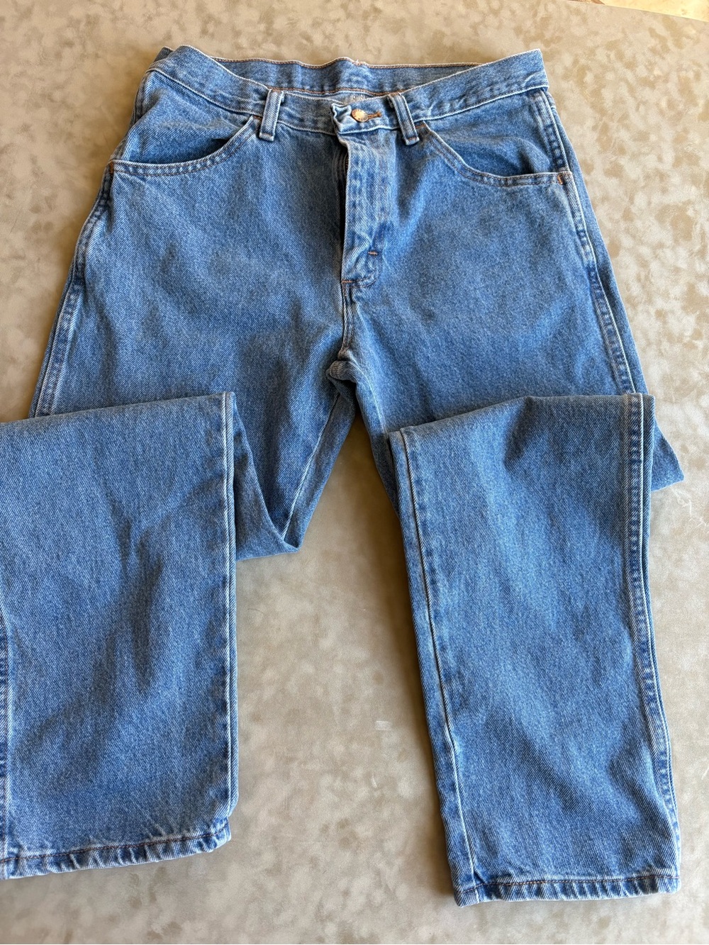 Rustler Men's Light Blue Bootcut Jeans